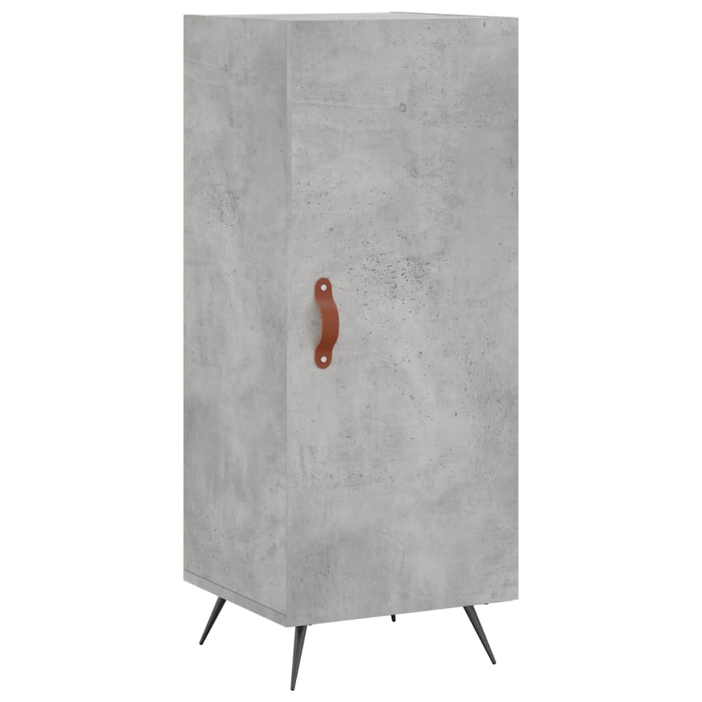 Credenza Grigio Cemento 34,5x34x180 cm in Legno Multistrato - homemem39