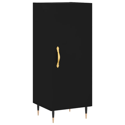 Credenza Nera 34,5x34x180 cm in Legno Multistrato - homemem39