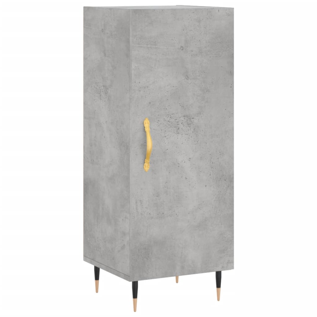 Credenza Grigio Cemento 34,5x34x180 cm in Legno Multistrato - homemem39