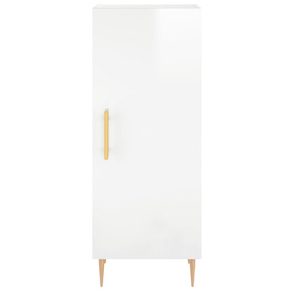 Credenza 34,5x34x180 cm in Legno Multistrato Bianco Lucido - homemem39