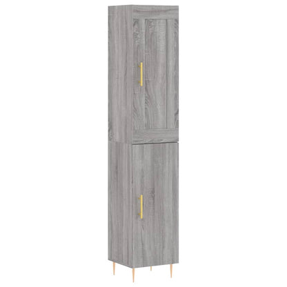 Credenza Grigio Sonoma 34,5x34x180 cm in Legno Multistrato - homemem39