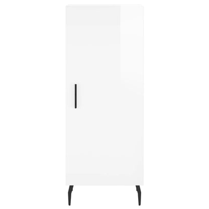 Credenza 34,5x34x180 cm in Legno Multistrato Bianco Lucido - homemem39