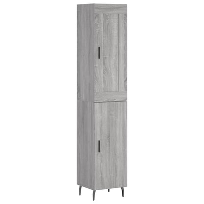 Credenza Grigio Sonoma 34,5x34x180 cm in Legno Multistrato - homemem39