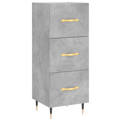 Credenza Grigio Cemento 34,5x34x180 cm in Legno Multistrato - homemem39