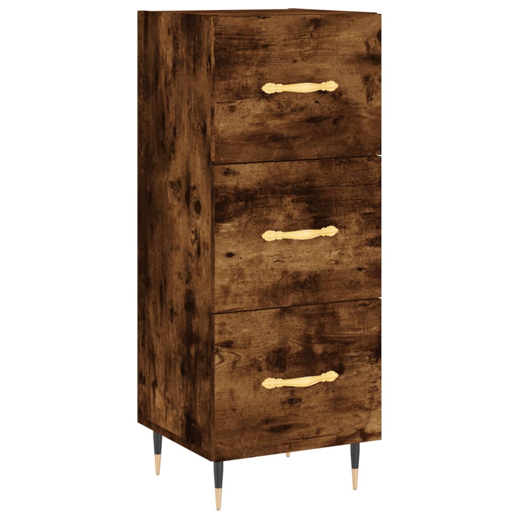 Credenza Rovere Fumo 34,5x34x180 cm in Legno Multistrato - homemem39