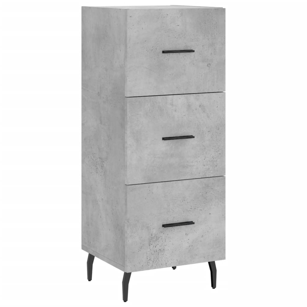 Credenza Grigio Cemento 34,5x34x180 cm in Legno Multistrato - homemem39