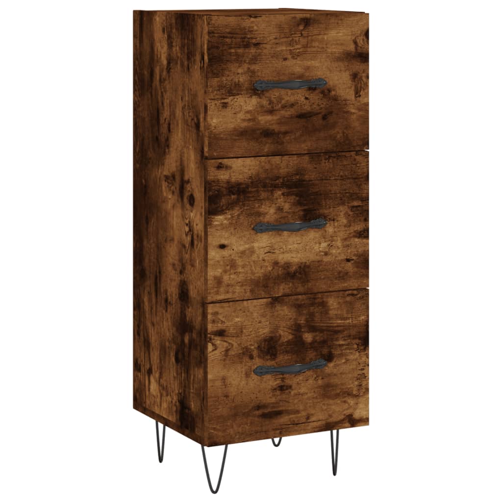 Credenza Rovere Fumo 34,5x34x180 cm in Legno Multistrato - homemem39