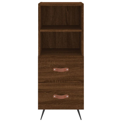 Credenza Rovere Marrone 34,5x34x180 cm in Legno Multistrato - homemem39