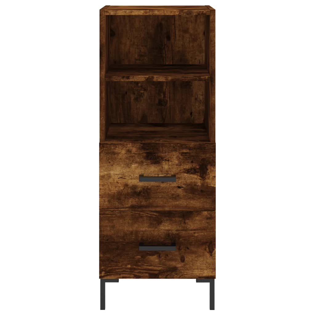 Credenza Rovere Fumo 34,5x34x180 cm in Legno Multistrato - homemem39