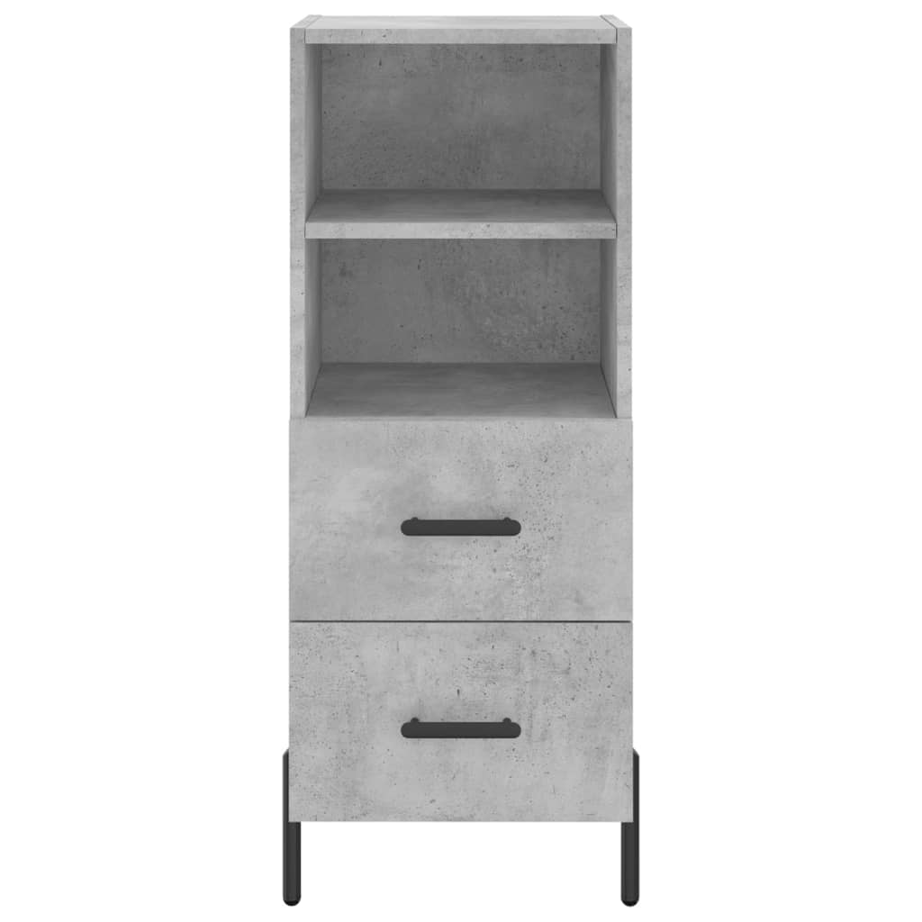 Credenza Grigio Cemento 34,5x34x180 cm in Legno Multistrato - homemem39