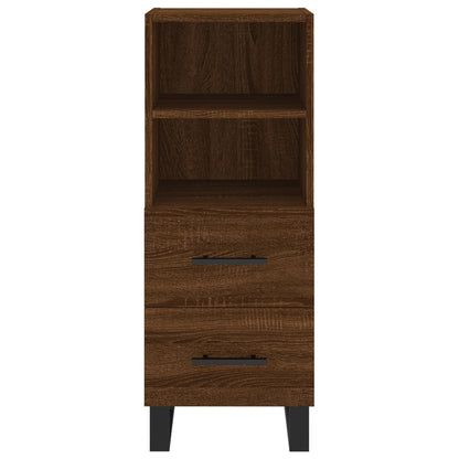 Credenza Rovere Marrone 34,5x34x180 cm in Legno Multistrato - homemem39