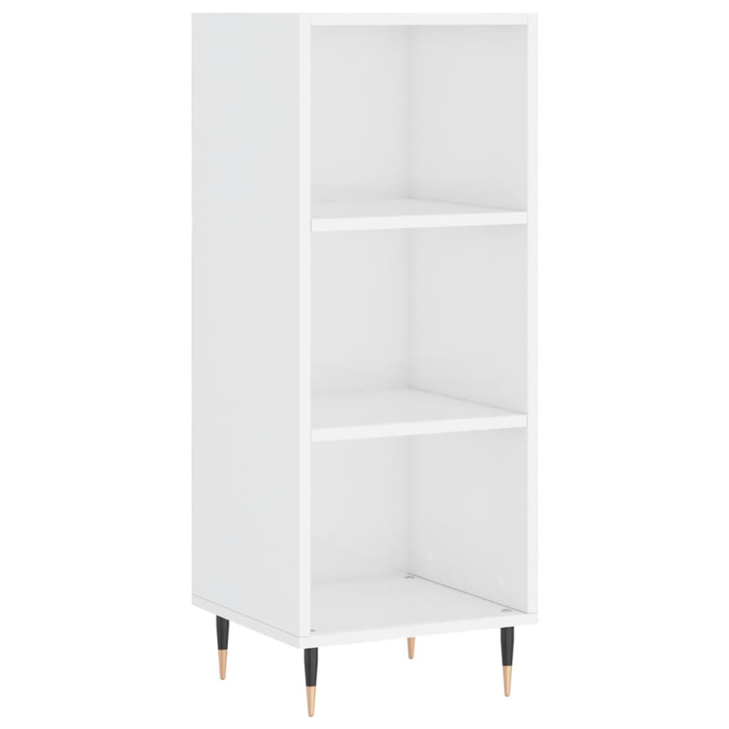 Credenza 34,5x34x180 cm in Legno Multistrato Bianco Lucido - homemem39