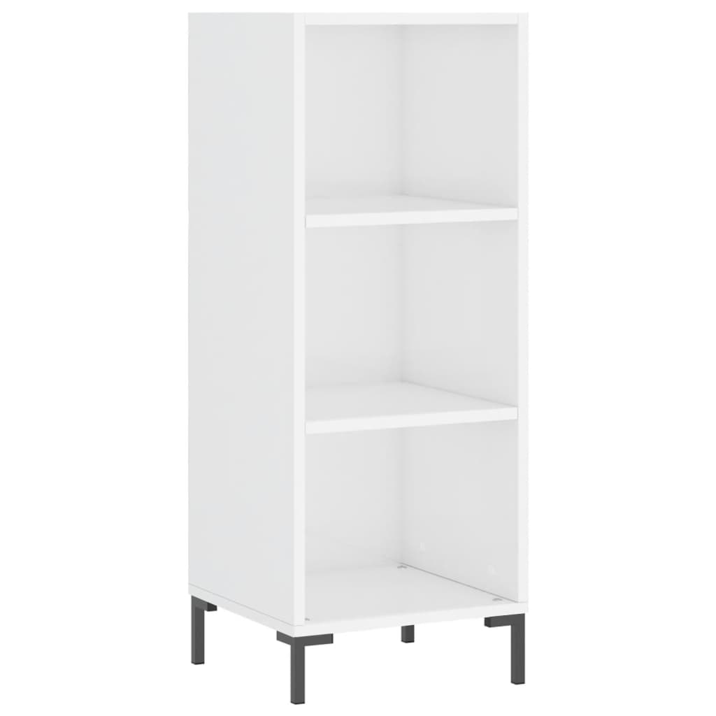 Credenza 34,5x34x180 cm in Legno Multistrato Bianco Lucido - homemem39