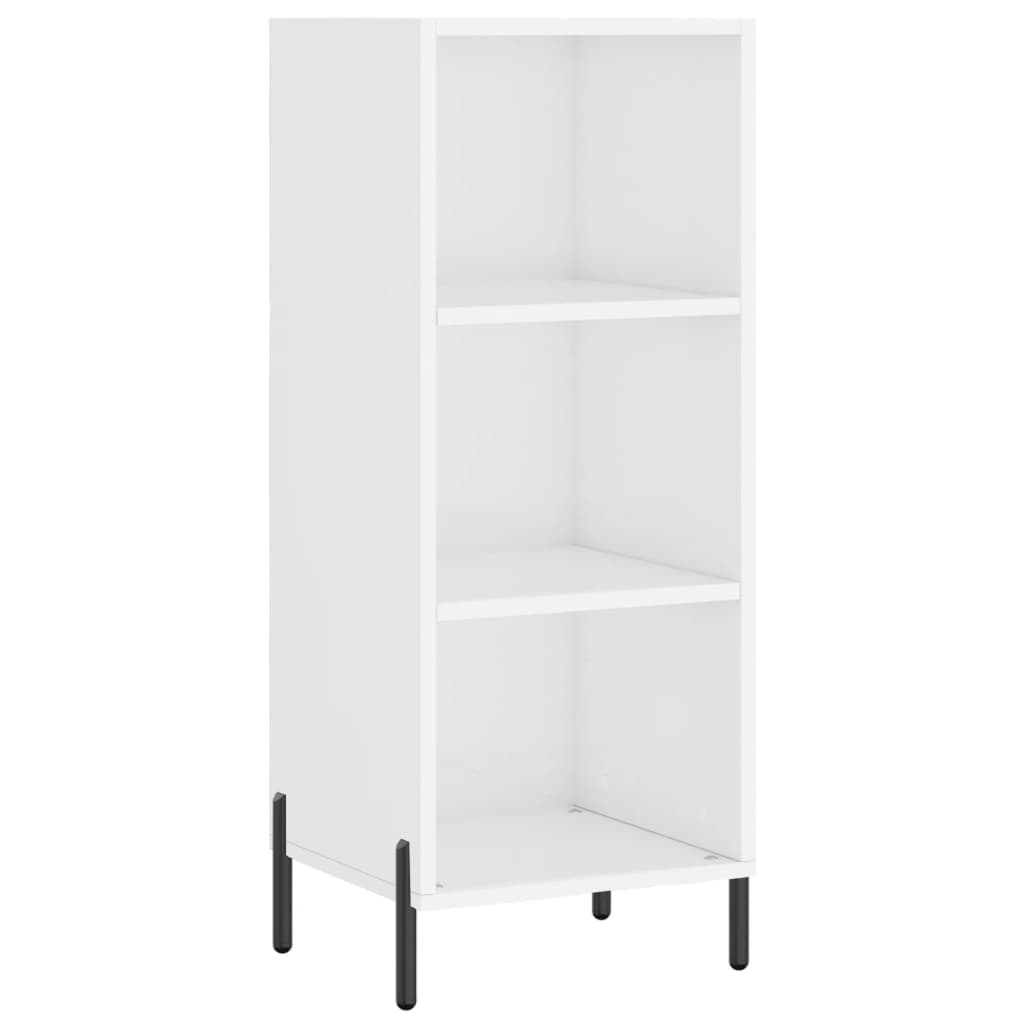 Credenza 34,5x34x180 cm in Legno Multistrato Bianco Lucido - homemem39