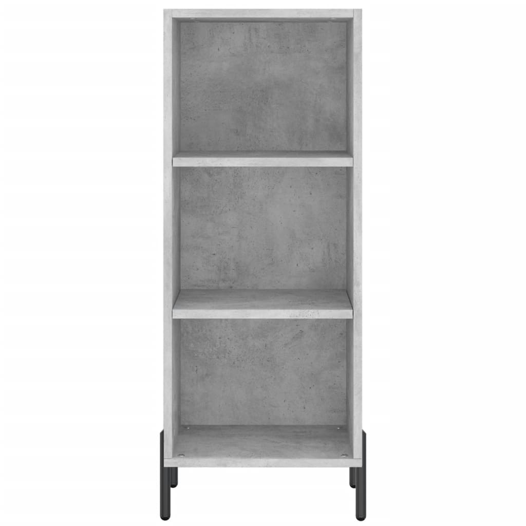 Credenza Grigio Cemento 34,5x34x180 cm in Legno Multistrato - homemem39