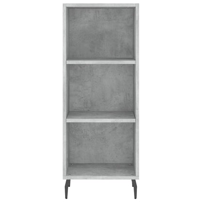 Credenza Grigio Cemento 34,5x34x180 cm in Legno Multistrato - homemem39