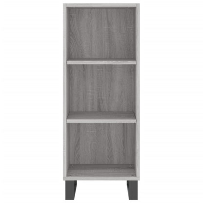 Credenza Grigio Sonoma 34,5x34x180 cm in Legno Multistrato - homemem39