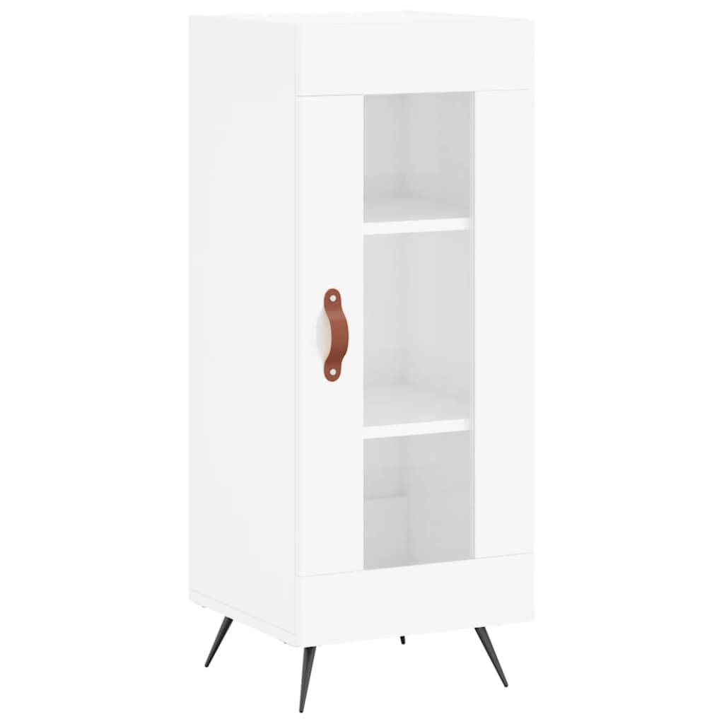 Credenza 34,5x34x180 cm in Legno Multistrato Bianco Lucido - homemem39