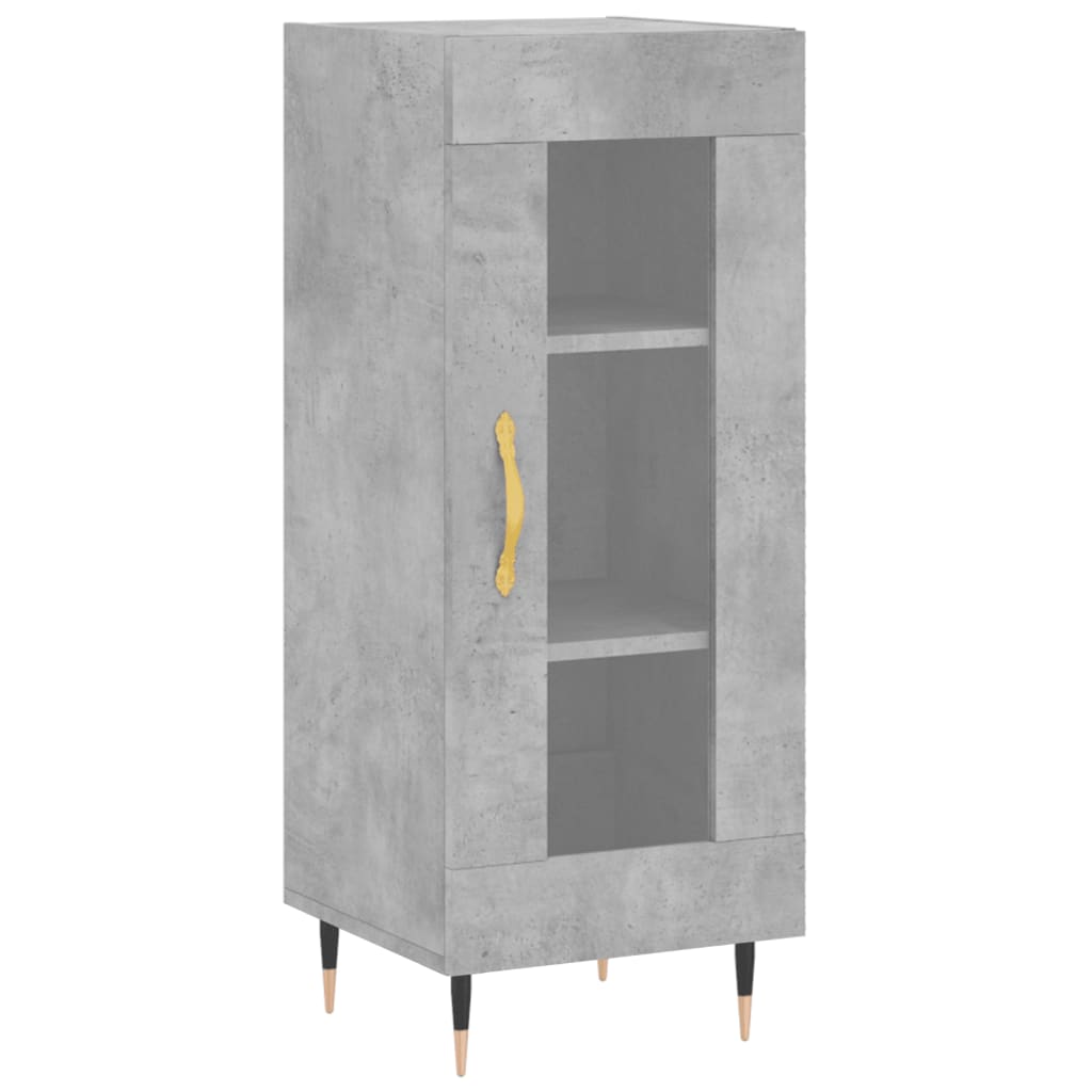 Credenza Grigio Cemento 34,5x34x180 cm in Legno Multistrato - homemem39