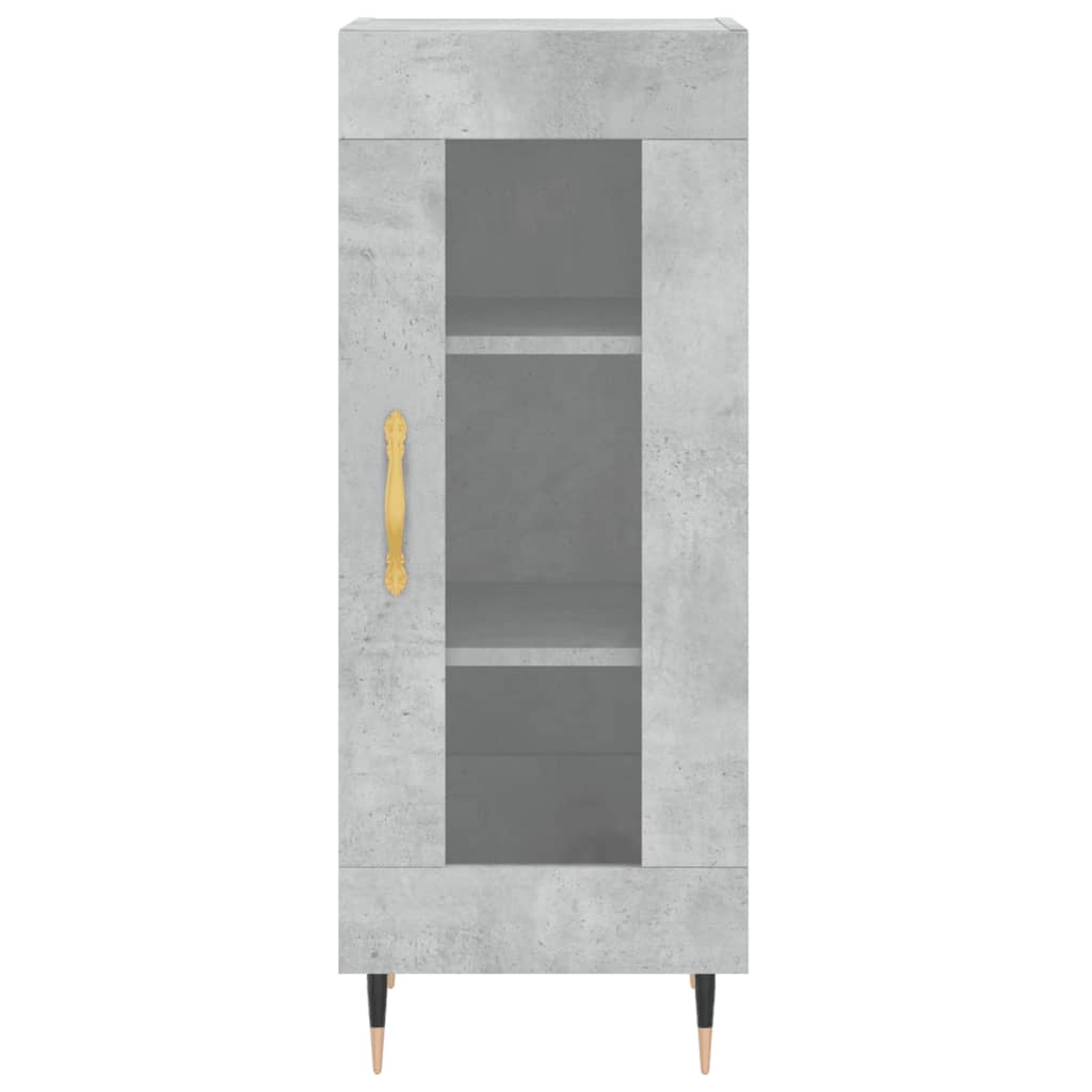 Credenza Grigio Cemento 34,5x34x180 cm in Legno Multistrato - homemem39