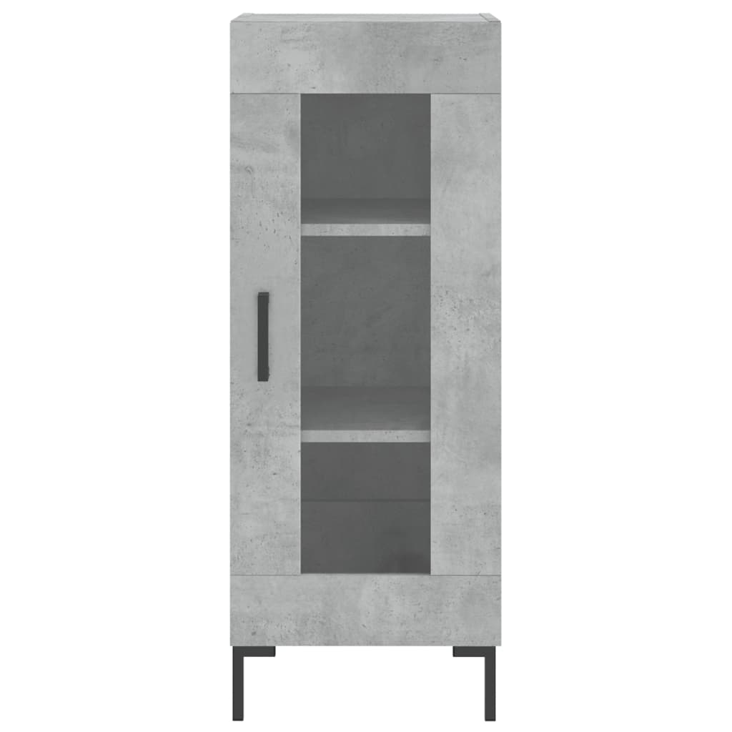 Credenza Grigio Cemento 34,5x34x180 cm in Legno Multistrato - homemem39