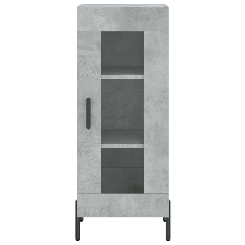 Credenza Grigio Cemento 34,5x34x180 cm in Legno Multistrato - homemem39