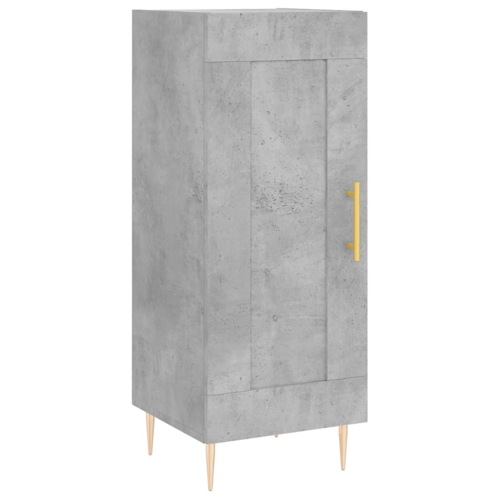 Credenza Grigio Cemento 34,5x34x180 cm in Legno Multistrato - homemem39