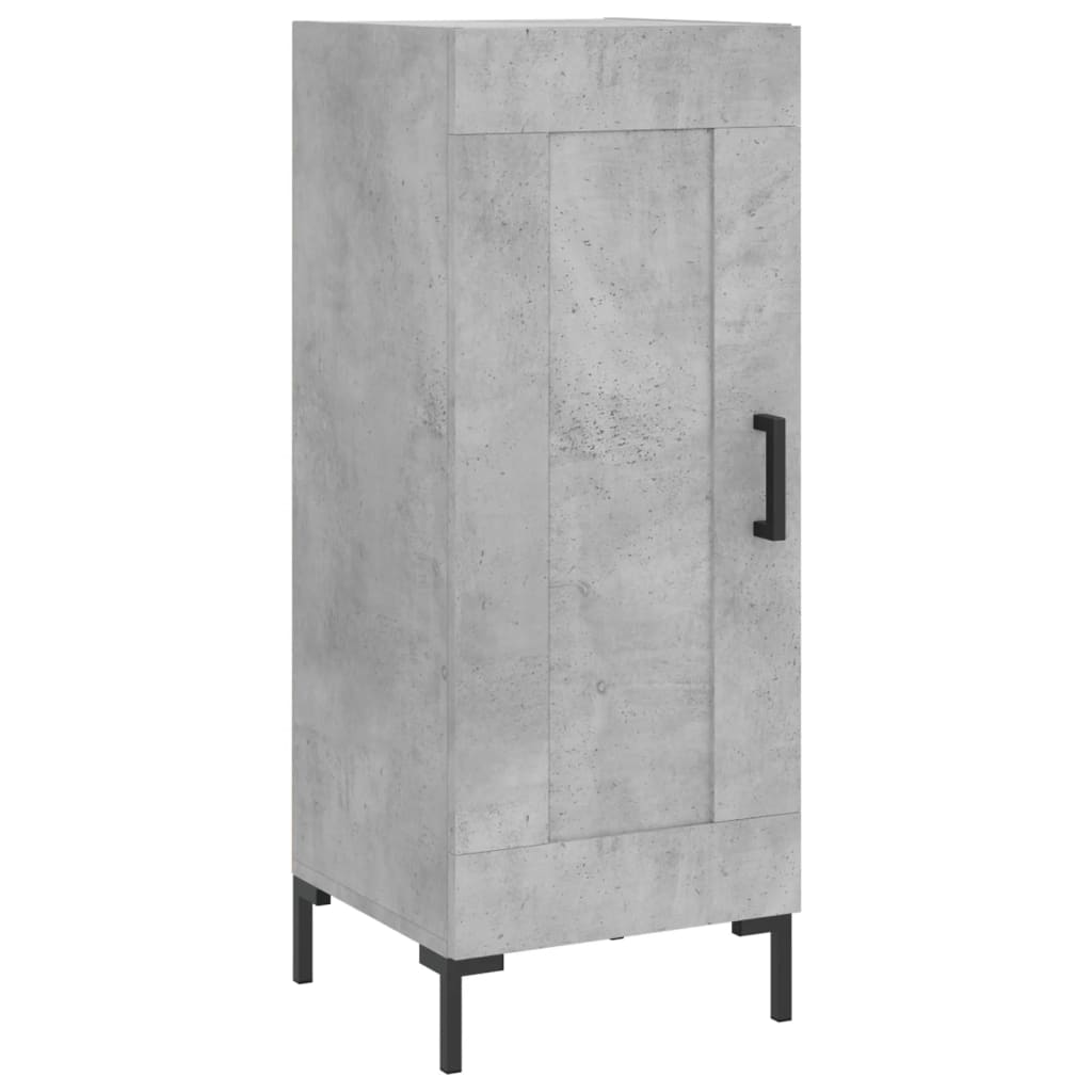 Credenza Grigio Cemento 34,5x34x180 cm in Legno Multistrato - homemem39