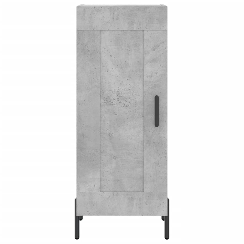 Credenza Grigio Cemento 34,5x34x180 cm in Legno Multistrato - homemem39