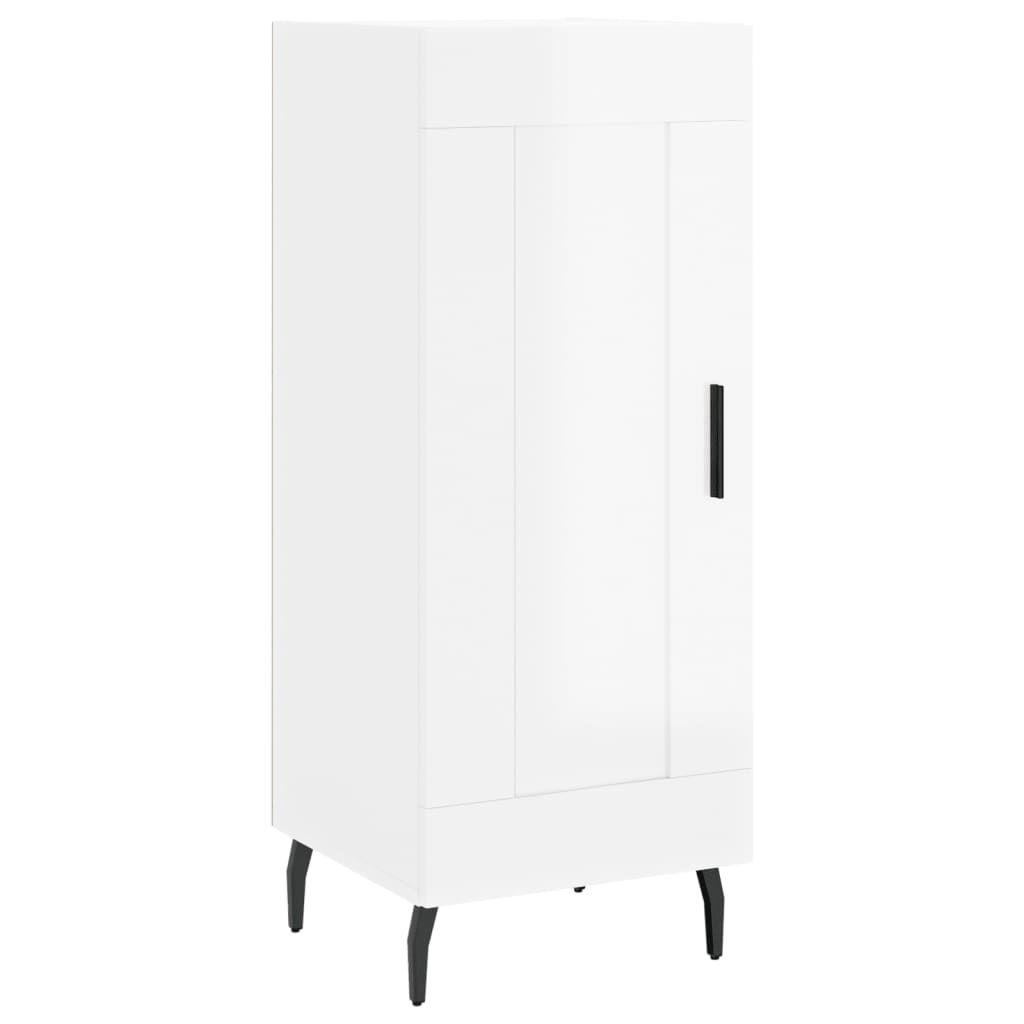 Credenza 34,5x34x180 cm in Legno Multistrato Bianco Lucido - homemem39