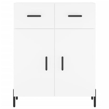 Credenza Bianca 69,5x34x180 cm in Legno Multistrato - homemem39