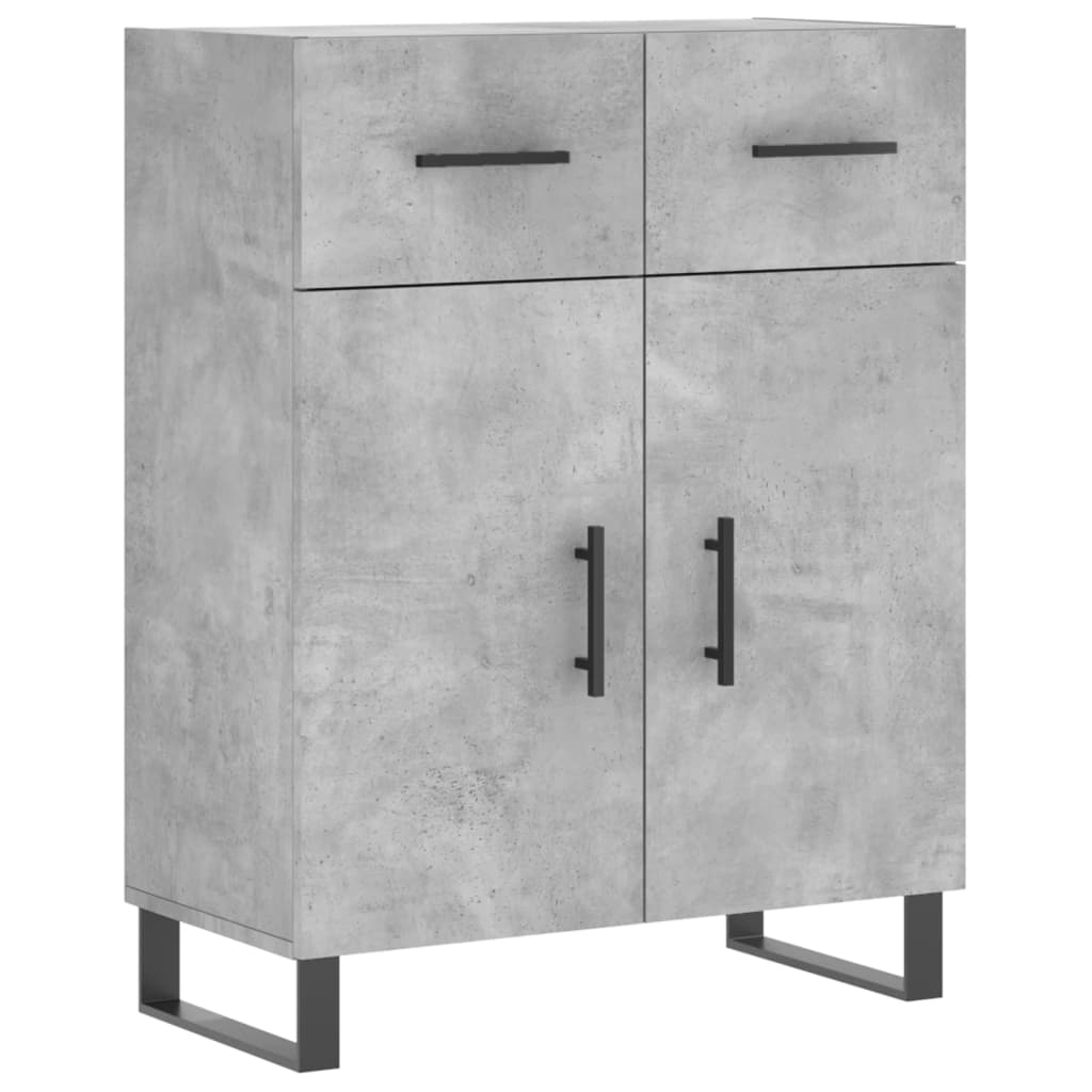 Credenza Grigio Cemento 69,5x34x180 cm in Legno Multistrato - homemem39