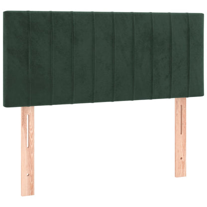 Giroletto a Molle con Materasso Verde Scuro 100x200 cm Velluto - homemem39