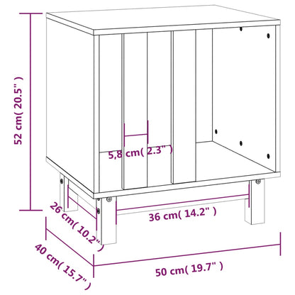 Casetta per Cani grigio 50x40x52 cm in Legno Massello di Pino - homemem39