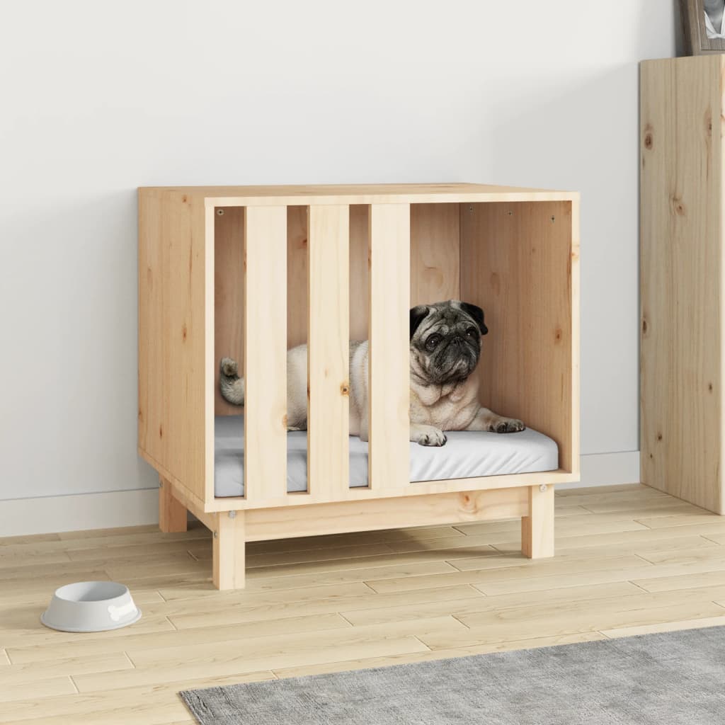 Casetta per Cani 60x45x57 cm in Legno Massello di Pino - homemem39