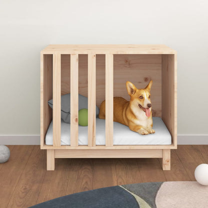 Casetta per Cani 70x50x62 cm in Legno Massello di Pino - homemem39