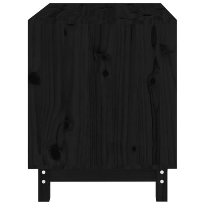 Casetta per Cani Nero 70x50x62 cm in Legno Massello di Pino - homemem39