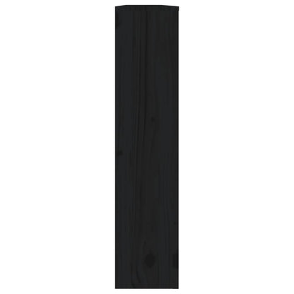 Copertura Termosifone Nera 169x19x84 cm Legno Massello di Pino - homemem39