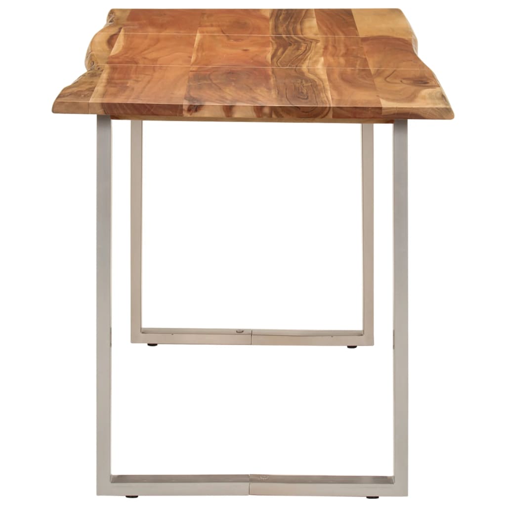 Tavolo da Pranzo 140x70x76 cm Legno Massello di Acacia - homemem39