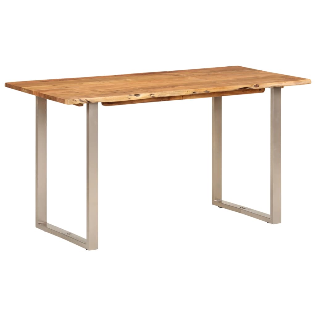 Tavolo da Pranzo 140x70x76 cm Legno Massello di Acacia - homemem39