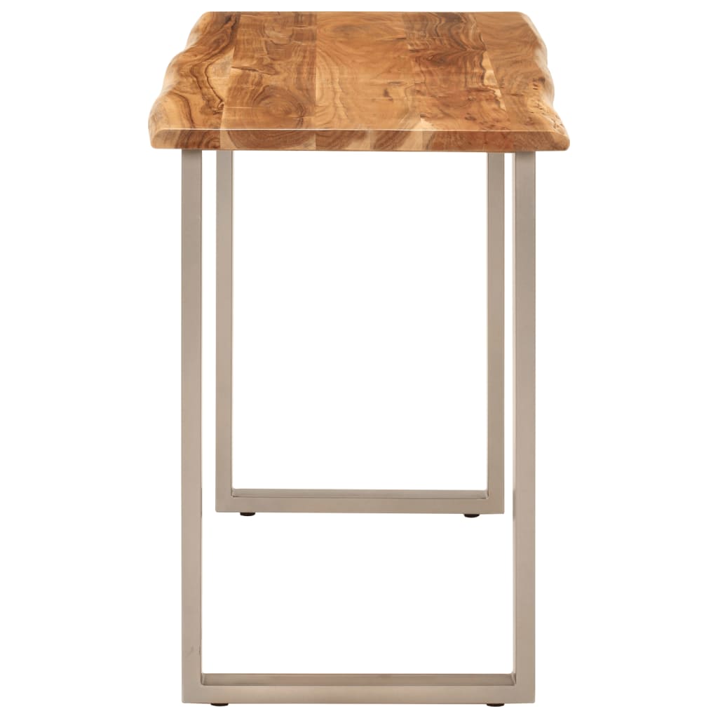 Tavolo da Pranzo 110x50x76 cm Legno Massello di Acacia - homemem39