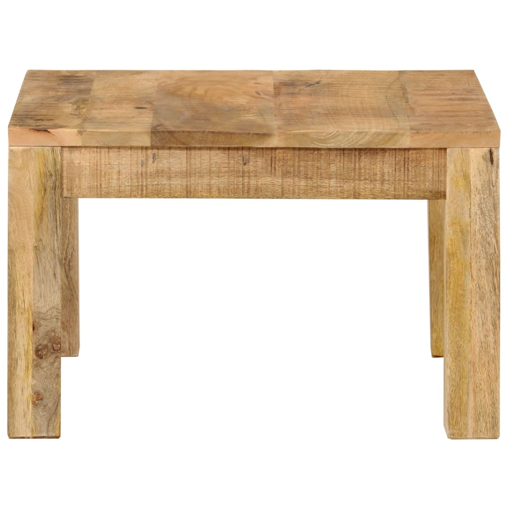 Tavolino da Salotto 55x55x35 cm in Legno Massello di Mango - homemem39