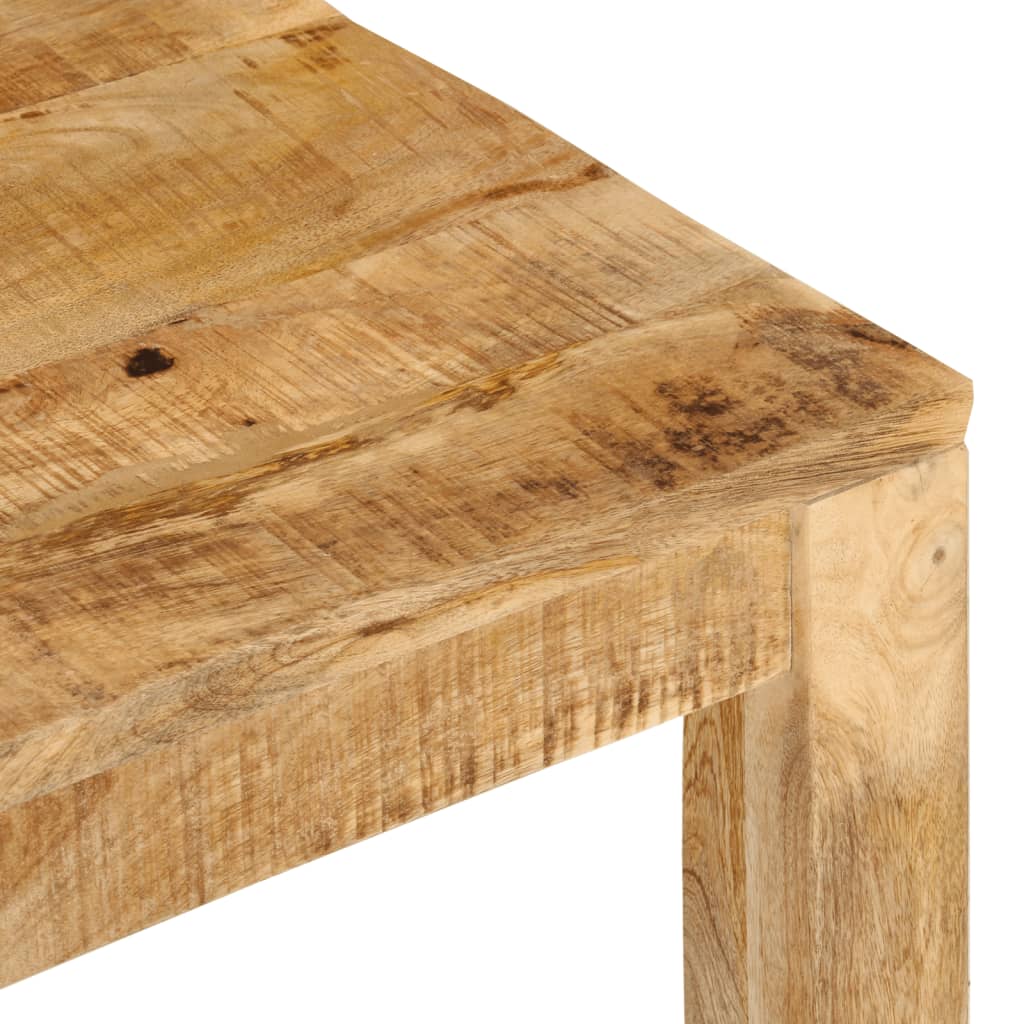 Tavolino da Salotto 55x55x35 cm in Legno Massello di Mango - homemem39