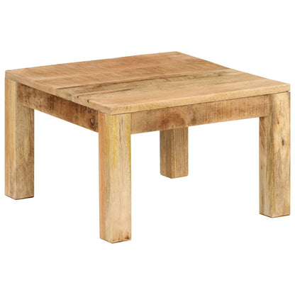 Tavolino da Salotto 55x55x35 cm in Legno Massello di Mango - homemem39