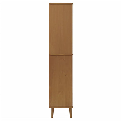 Libreria MOLDE Marrone 85x35x170,5 cm in Legno Massello di Pino - homemem39