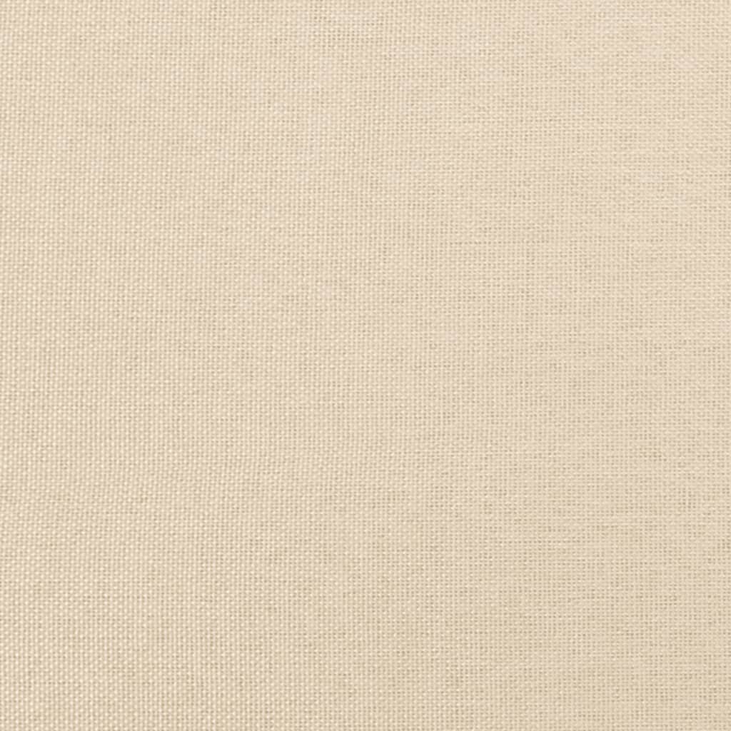 Giroletto a Molle con Materasso Crema 100x200 cm in Tessuto - homemem39