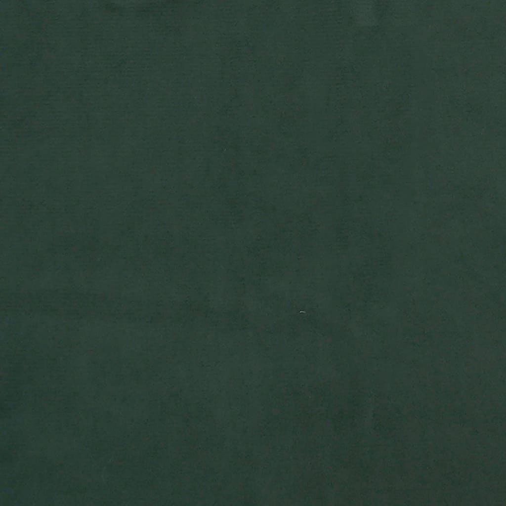Giroletto a Molle con Materasso Verde Scuro 120x200 cm Velluto - homemem39