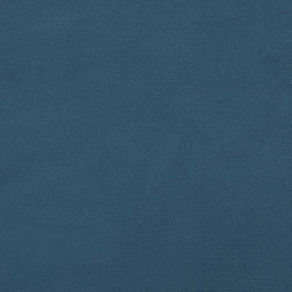 Giroletto a Molle con Materasso Blu Scuro 90x200 cm in Velluto - homemem39