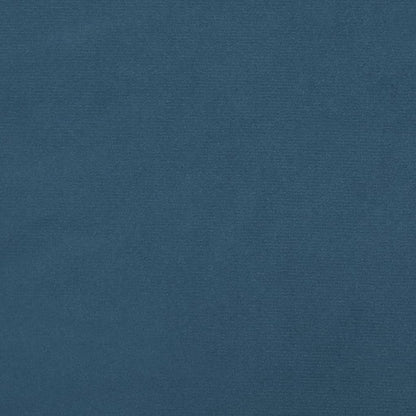 Giroletto a Molle con Materasso Blu Scuro 140x190 cm in Velluto - homemem39