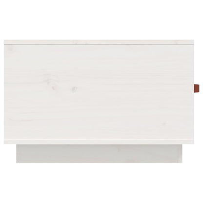 Tavolino da Salotto Bianco 60x53x35 cm Legno Massello di Pino - homemem39